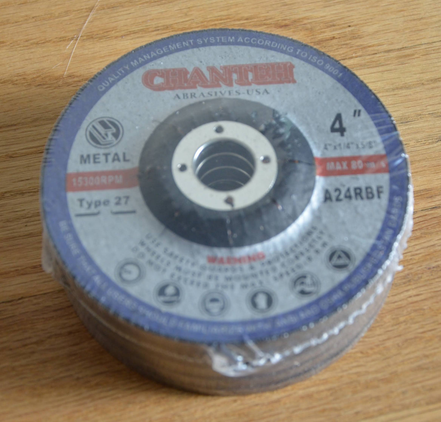 4" x 1/4" x 5/8" Metal GRINDING WHEELS for Angle Grinder tool - 25 Pack