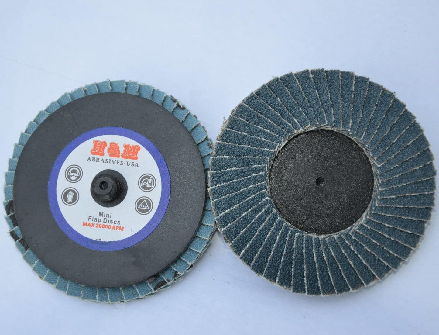10 Premium 2" FLAP DISCS 80 grit Roloc Quick Change - Type R