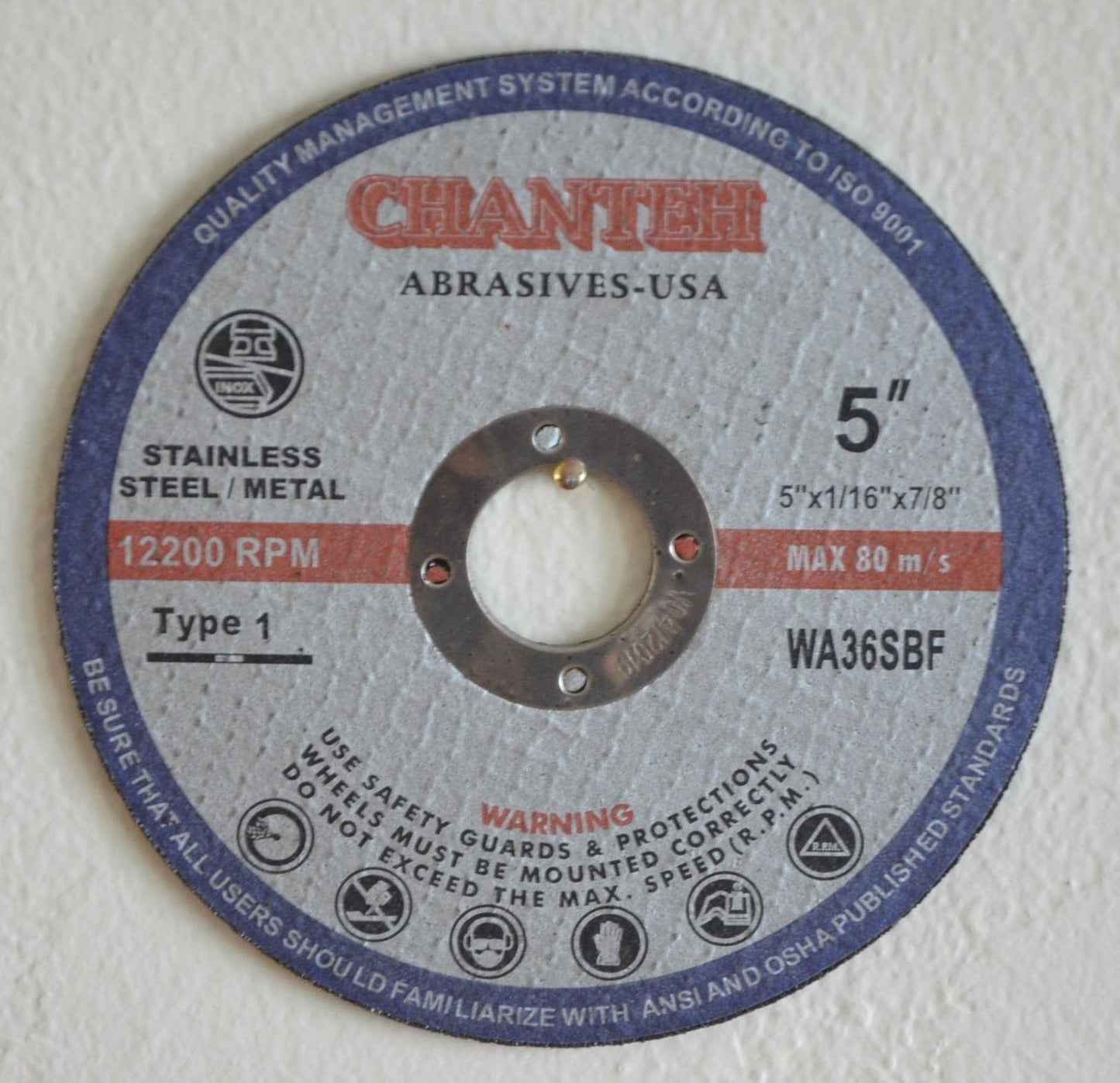 5" x 1/16" x 7/8" CUT-OFF WHEELS for Stainless Steel &.Metal Cutting Disc ( 25 PACK )