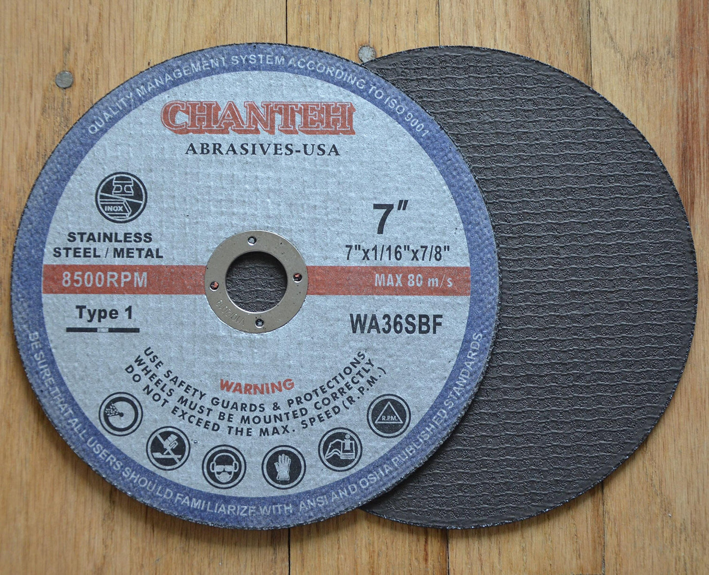 7" X 1/16" X 7/8" Cut-off Wheels for Stainless Steel & Metal Cutting Disc (25 Pack)