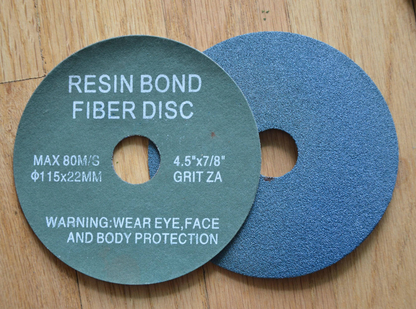4.5 inch RESIN FIBER DISC 4-1/2" x 7/8" Zirconia in 24 36 40 60 80 120 Grit Sanding Discs