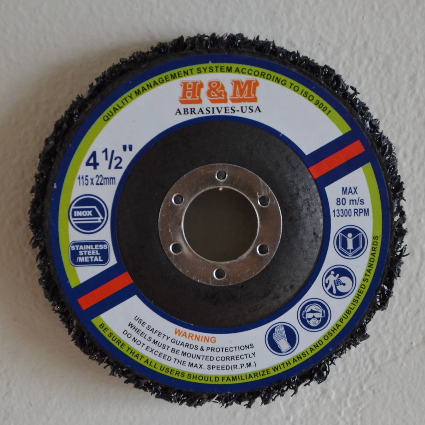 4.5 inch EASY STRIP & CLEAN DISC 4-1/2 x 7/8" TYPE 27 PAINT RUST for Angle Grinder