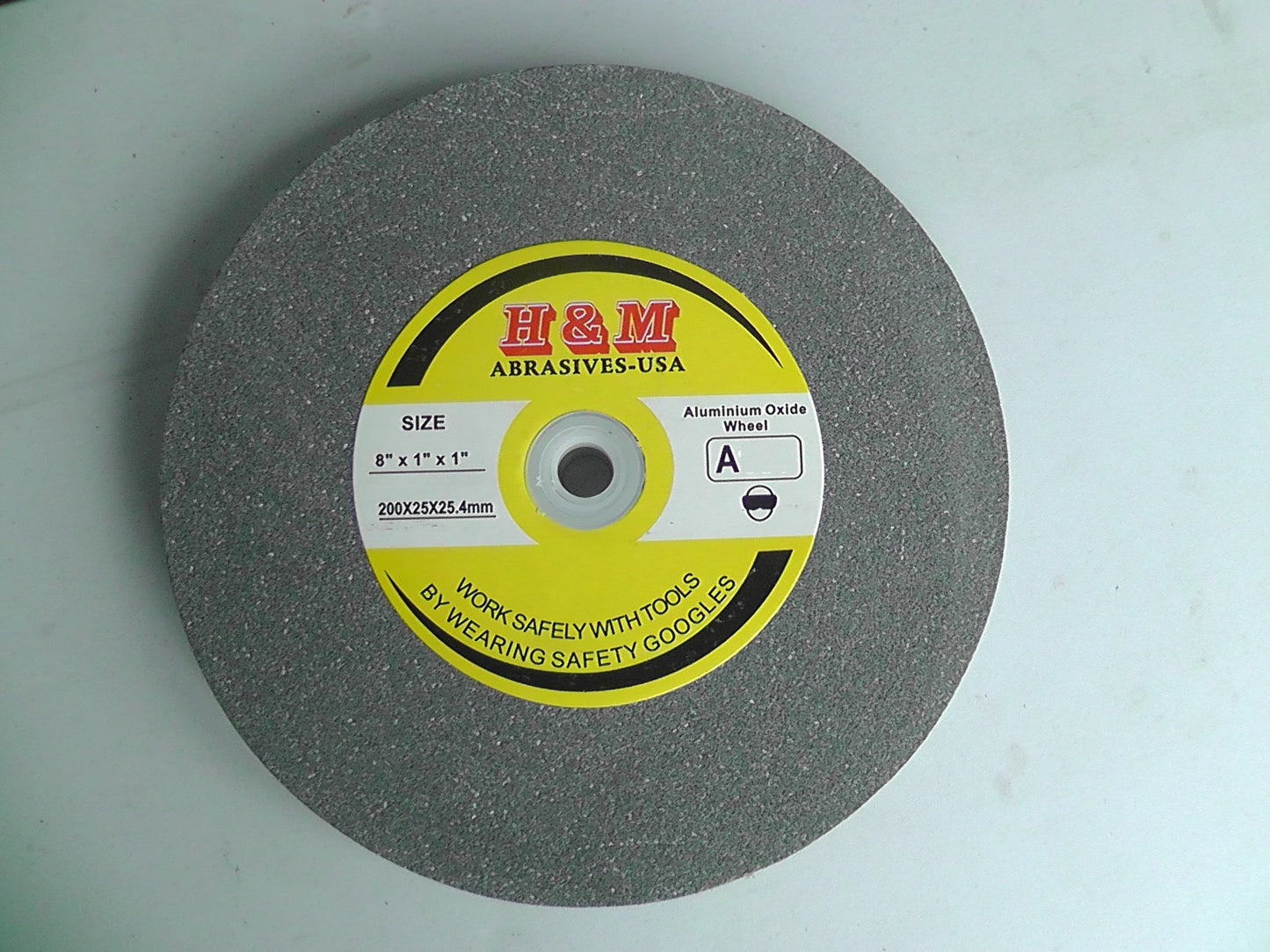 8 inch BENCH GRINDING WHEEL VITRIFIED 8" x 1" x 1" A/O IN 46 60 100 Grit Bench Grinder