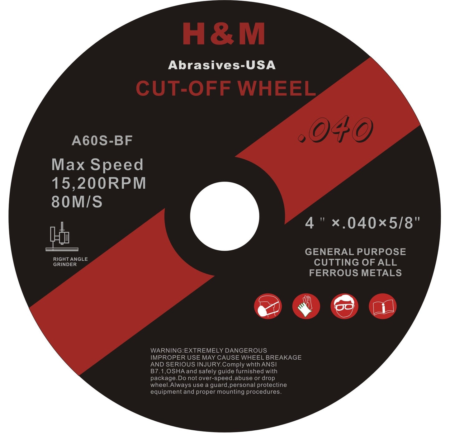 2" 3" 4" 4-1/2" 5" 6"  Cut-off Wheels Cutting Discs in Volume Discount