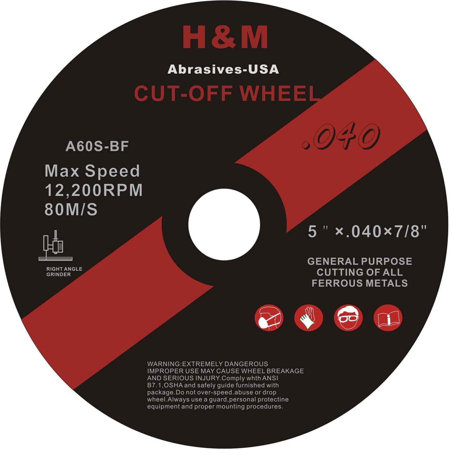 2" 3" 4" 4-1/2" 5" 6"  Cut-off Wheels Cutting Discs in Volume Discount