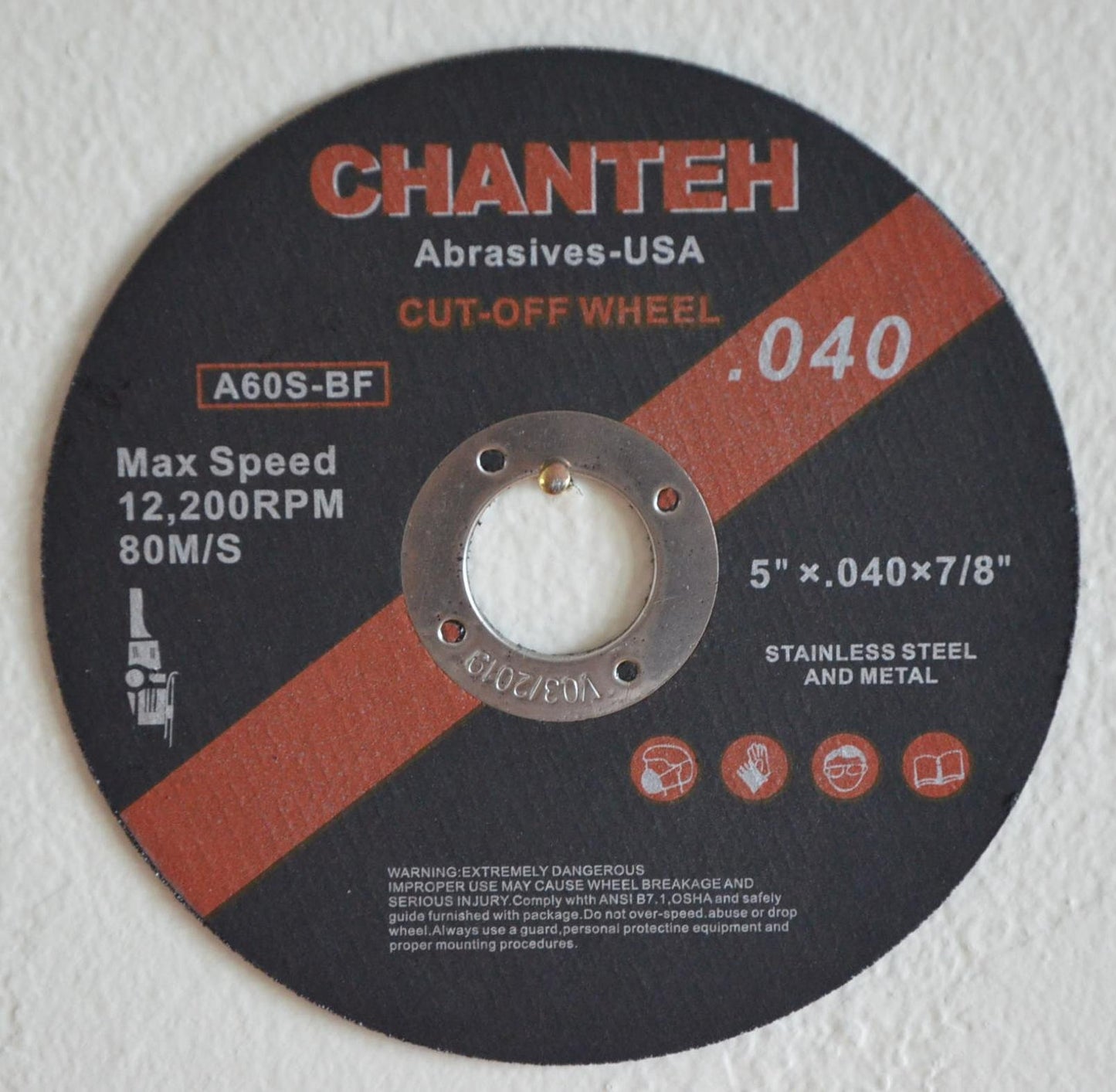 5" x .040" x 7/8" CUT-OFF WHEELS for Stainless Steel &.Metal Cutting Disc (25 PACK)