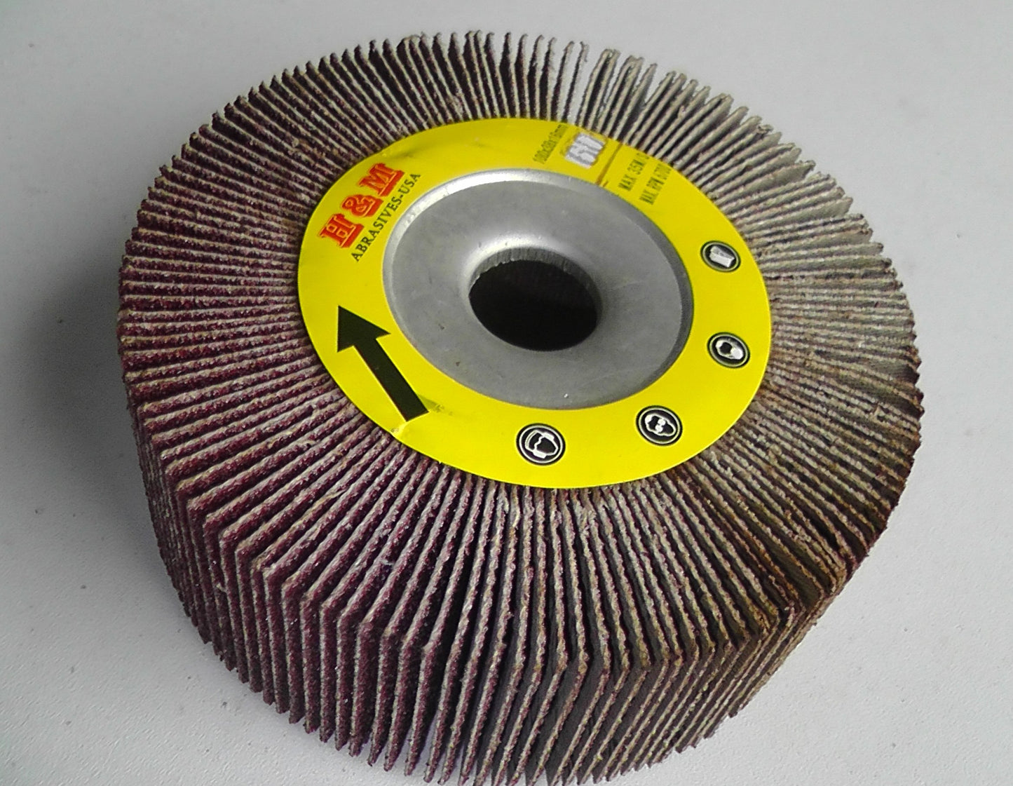 Premium FLAP WHEEL 4" x 1" with 5/8" Bore Unmounted 120 grit Abrasive Grinding tool
