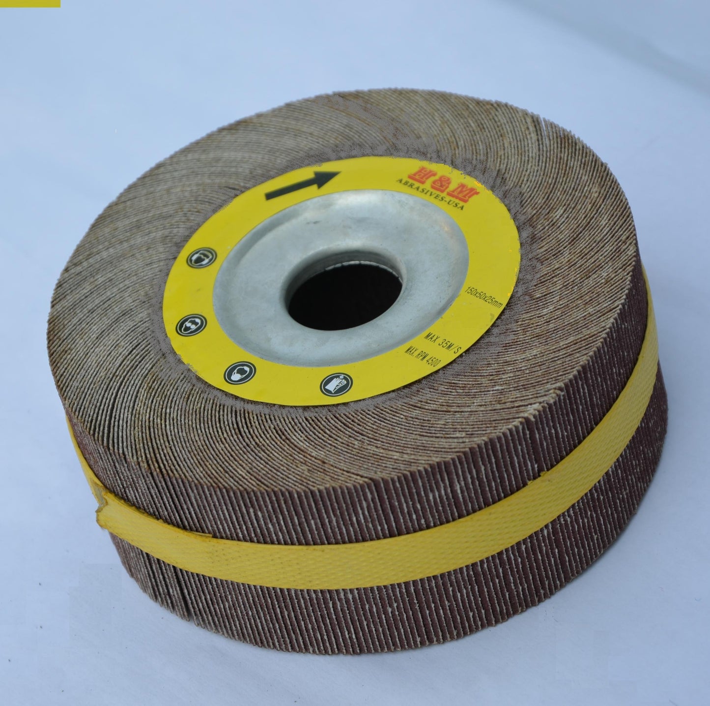 Premium FLAP WHEEL 6" x 2" with 1" bore Unmounted 80 grit