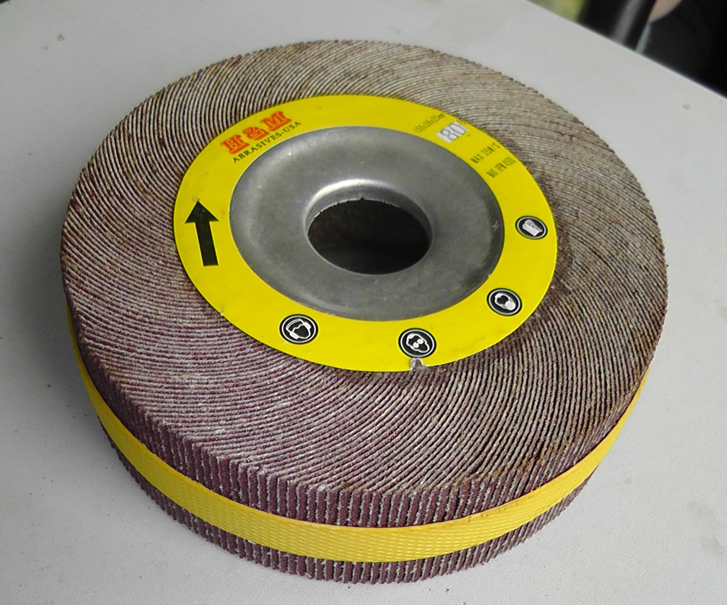 Premium FLAP WHEEL 6" x 1-1/2" with 1" bore Unmounted 180 grit